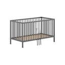 Antracitno sivi dječji krevet od masivnog bora 70x140 cm DINO – Vipack