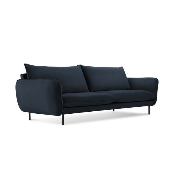 Tamnoplava baršunasta sofa 230 cm Vienna - Cosmopolitan Design