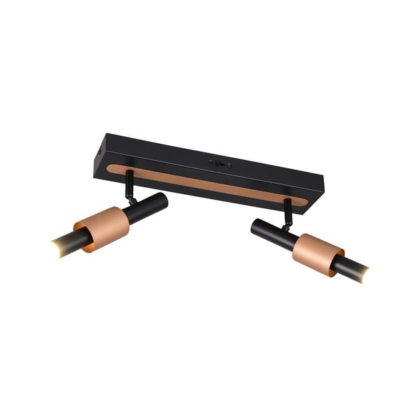 Crni/u brončanoj boji LED reflektor 20,5x42 cm Ikaris – Trio Select-image-2