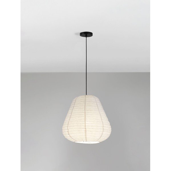 Bijela lanena viseća svjetiljka ø 50 cm Linnet – Nova Luce-image-3