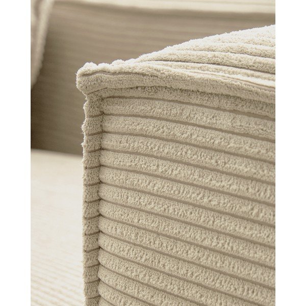 Bež sofa od samta 210 cm Blok – Kave Home-image-4