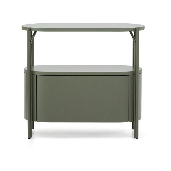 Zeleni ormarić za ispod umivaonika 90x81 cm Arely – Kave Home