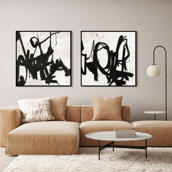 Ručno oslikana slika 100x100 cm Playblack 2 - Malerifabrikken-image-3