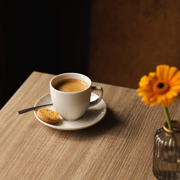 Svijetlo siva porculanska šalica za cappuccino 200 ml Nuance – BonBistro-image-3