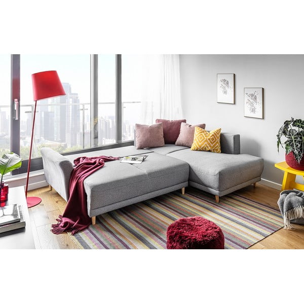 Svijetlosivi kauč na razvlačenje Miuform Lovely Annie, desni kut-image-3