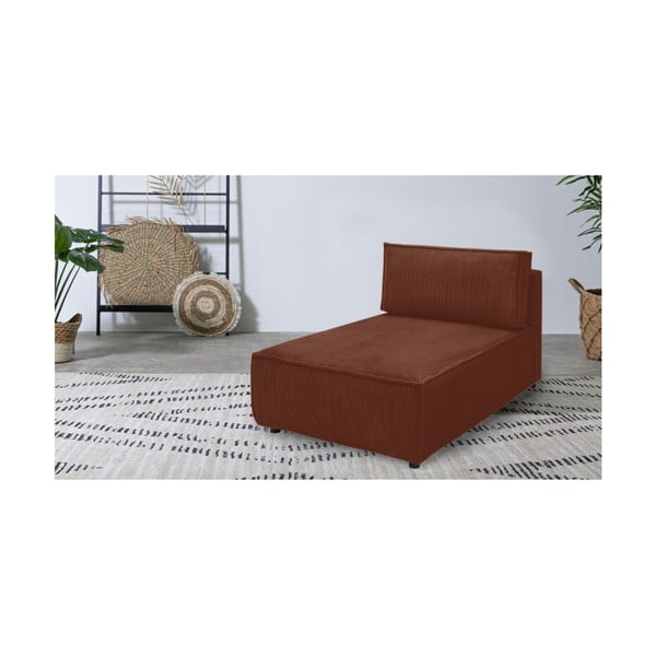 Ciglasta modularna sjedeća garnitura od samta (promjenjiva) Nihad modular – Bobochic Paris-image-1