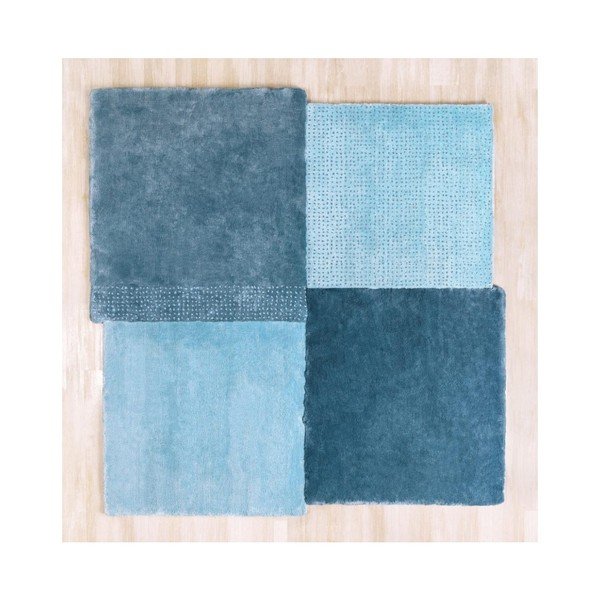 Plavi tepih EMKO Over Square, 250 x 260 cm-image-1