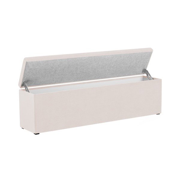 Krem otoman Mazzini Sofas Ancona, 200 x 46 cm-image-2