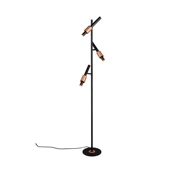 Crna/u brončanoj boji LED stojeća svjetiljka (visina 150 cm) Ikaris – Trio Select-image-1