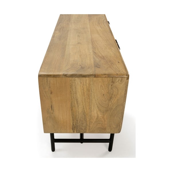 TV komoda od masivnog manga u prirodnoj boji 145x50x40 cm Mundra – MOME-image-1