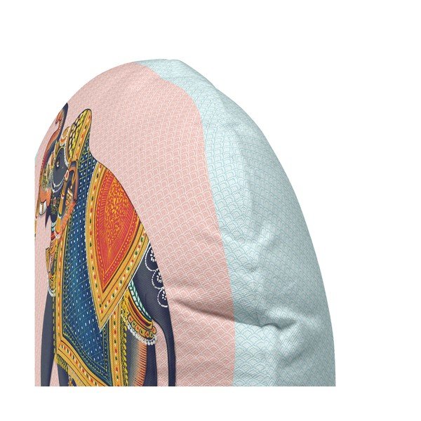 Pamučni obostrani jastuk HF Living Kandula Pink Elephant, ⌀ 50 cm-image-1
