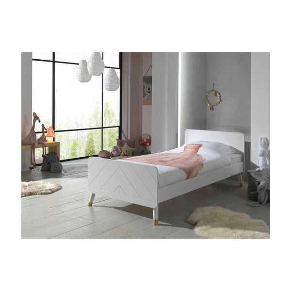 Bijeli dječji krevet od borovine Vipack Billy, 90 x 200 cm-image-2