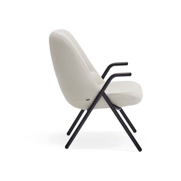 Bijela fotelja Teulat Dins, visina 90 cm-image-3