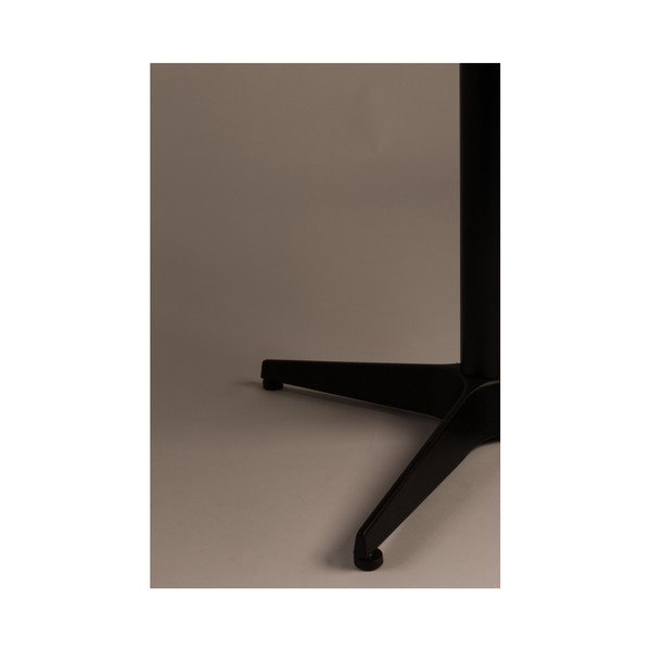 Stol s crnom čeličnom konstrukcijom od nizozemske kosti, ⌀ 75 cm-image-3