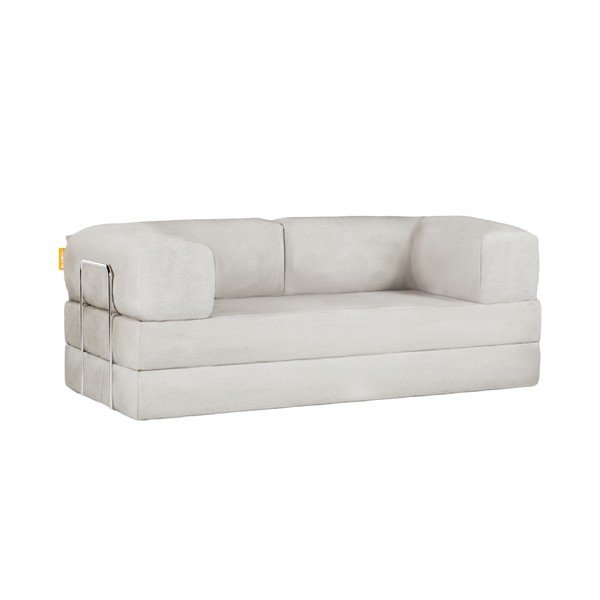 Bež sklopiva sofa od bouclé tkanine 180 cm Bloom – TemaHome