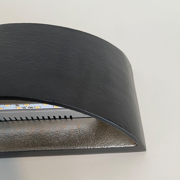 Crna LED zidna lampa s mogućnosti zatamnjivanja Arles – Fischer & Honsel-image-1