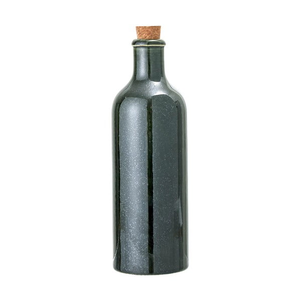 Tamnozelena keramička boca sa čepom Bloomingville Joelle, 650 ml