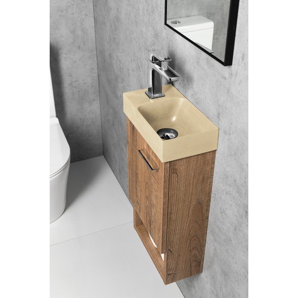 Krem betonski umivaonik za WC 31x17 cm Piccolino – Sapho-image-3