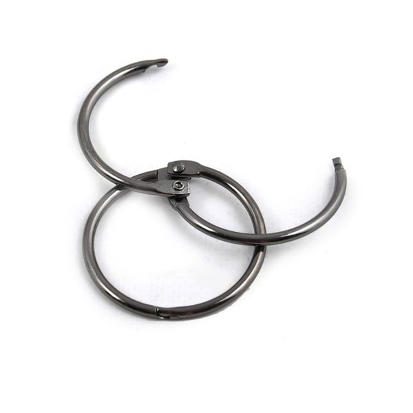 Mat crni prstenovi za zavjese za tuš u setu 12 kom Ringo Small – Spirella-image-3