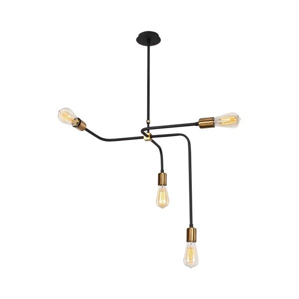 Crna metalna viseća svjetiljka Opviq lights Iris-image-3