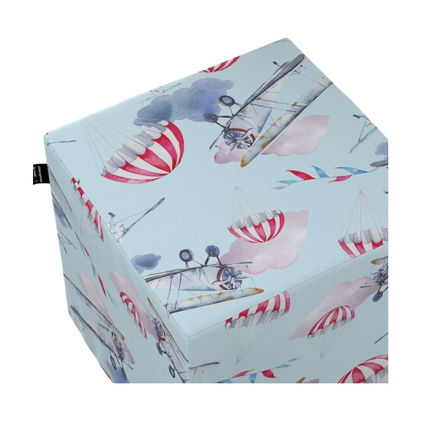 Plavi dječji puf Magic - Yellow Tipi-image-1