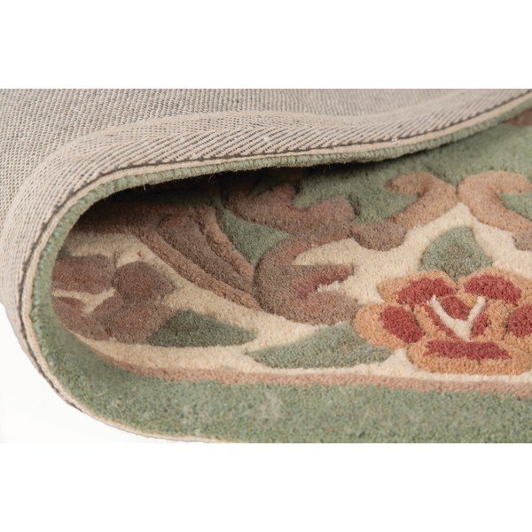 Zeleni vuneni tepih Flair Rugs Aubusson, 67 x 127 cm-image-3