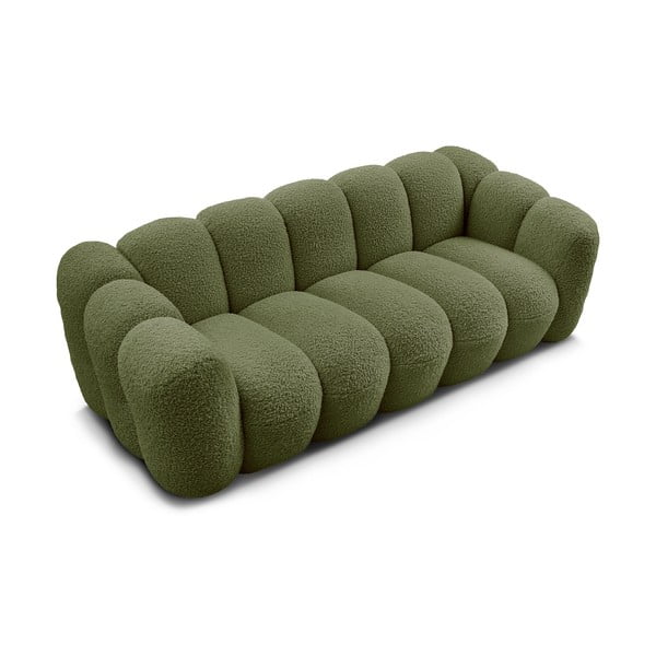 Zelena sofa od bouclé tkanine 232 cm Hippolyte – Bobochic Paris-image-4