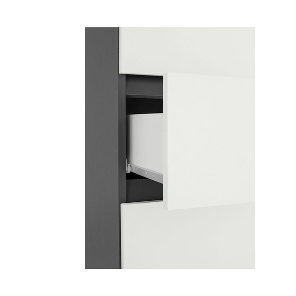 Bijeli visok/uski kupaonski ormarić 38x180 cm Wisla – Støraa-image-1