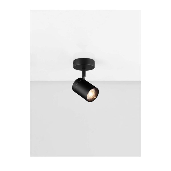 Mat crni metalni reflektor sa savitljivom konstrukcijom 12x8 cm Alma – Nova Luce-image-4