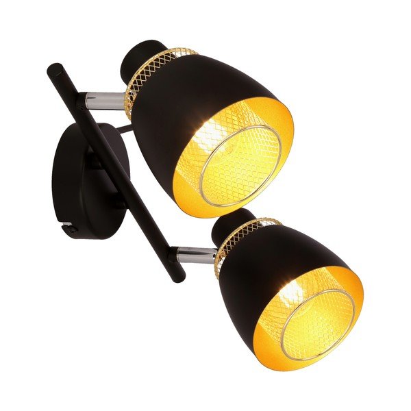 Crna stropna svjetiljka s metalnim sjenilom 41.5x10 cm Aleksandria – Candellux Lighting-image-2