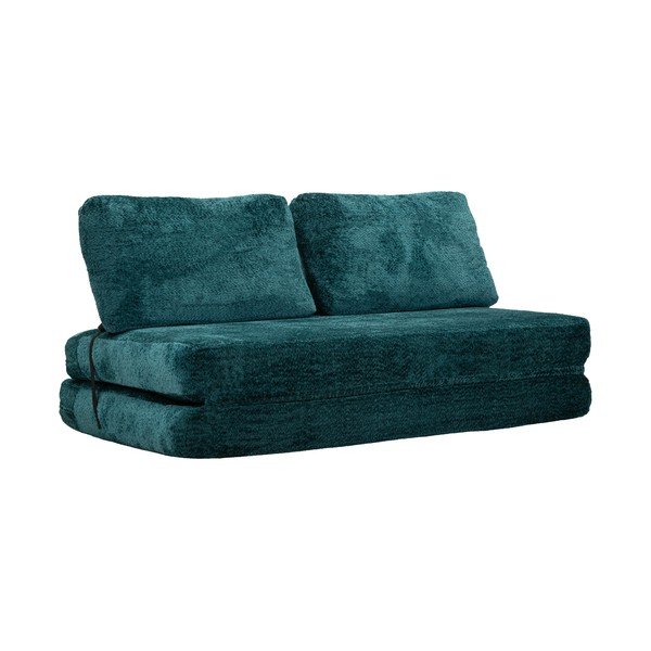 Plavozelena sklopiva sofa od bouclé tkanine 150 cm Faster – Mauro Ferretti-image-2