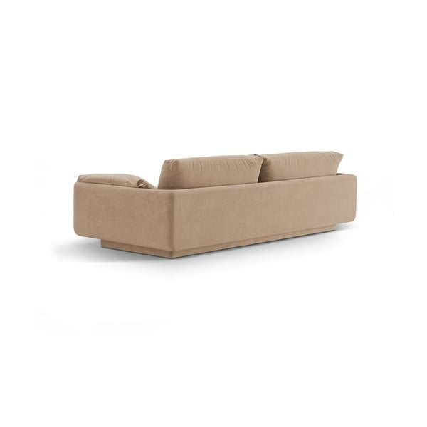 Bež baršunasti sofa 220 cm Torino – Micadoni -image-3