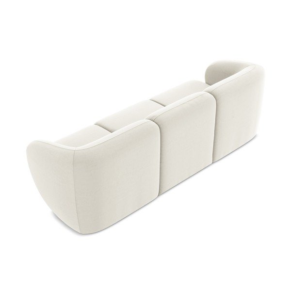 Bež baršunasti sofa 244 cm Lani – Makamii-image-3