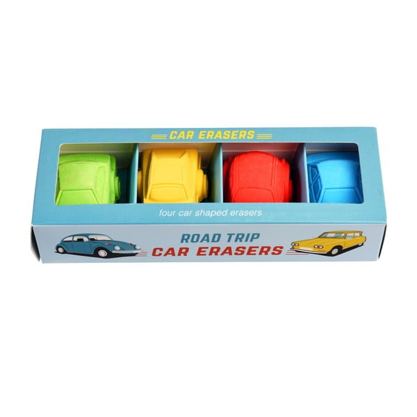 Set od 4 gumice u obliku automobila Road Trip - Rex London-image-4