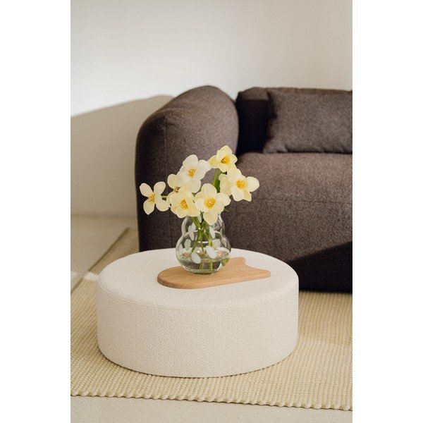 Bijela staklena ručno izrađena vaza (visina 22 cm) Dam – noo.ma-image-4