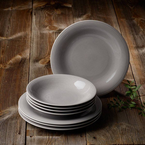 8-dijelni sivi porculanski set posuđa Like od Villeroy &amp; Boch Group-image-1