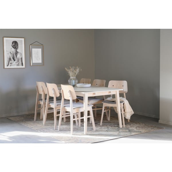 Svjetlosmeđa blagavaonska stolica sa svjetlosivim sjedalom Rowico Nagano-image-2