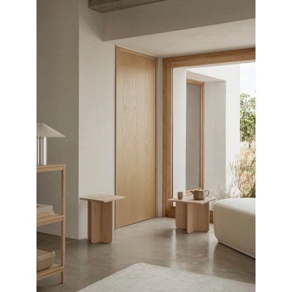 Pomoćni stol od punog hrasta 45x45 cm Engawa – Blomus-image-3