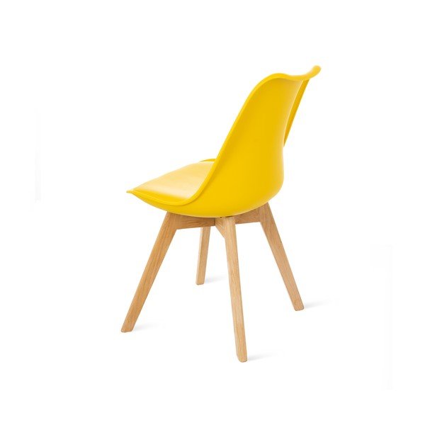 Set od dvije žute stolice s nogama od bukovine Bonami Essentials Retro-image-4