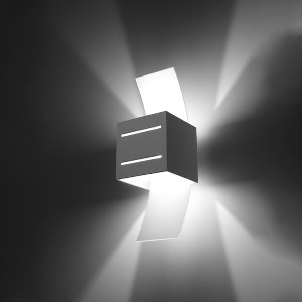 Bijela zidna lampa Carlo – Sollux-image-3