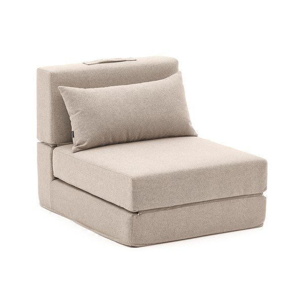 Fotelja sivo-bež na rasklapanje Arty – Kave Home