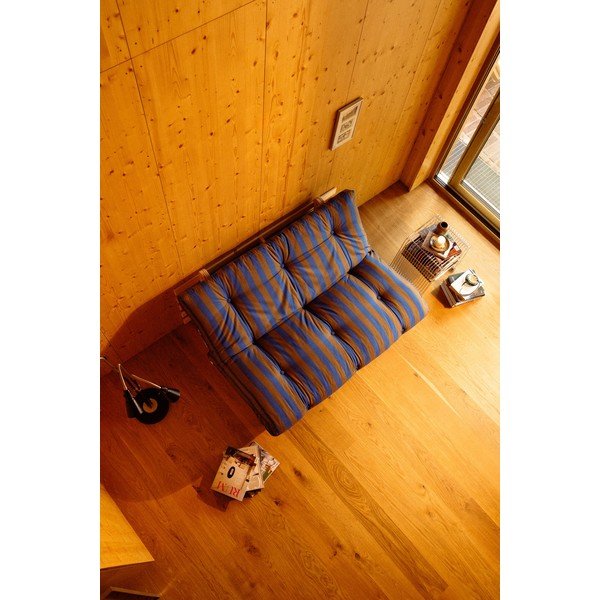 Plava/smeđa sklopiva sofa 160 cm Roots – Karup-image-4