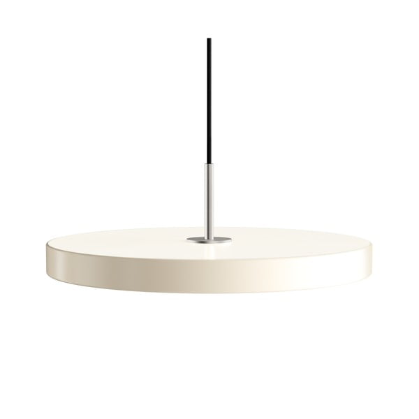 Krem LED viseća svjetiljka s mogućnosti zatamnjivanja s metalnim sjenilom ø 43 cm Asteria Plus Medium – UMAGE