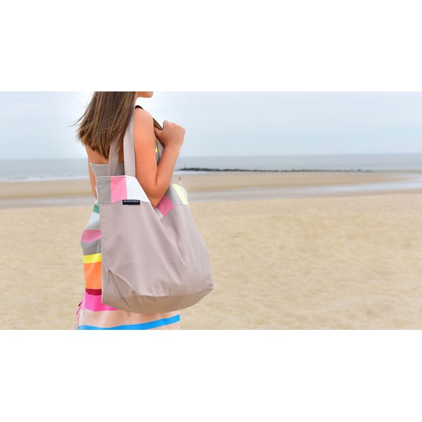 Siva pamučna torba za plažu Remember Marina-image-2