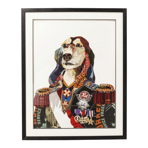Slika Kare Design Art General Dog, 72 x 90 cm