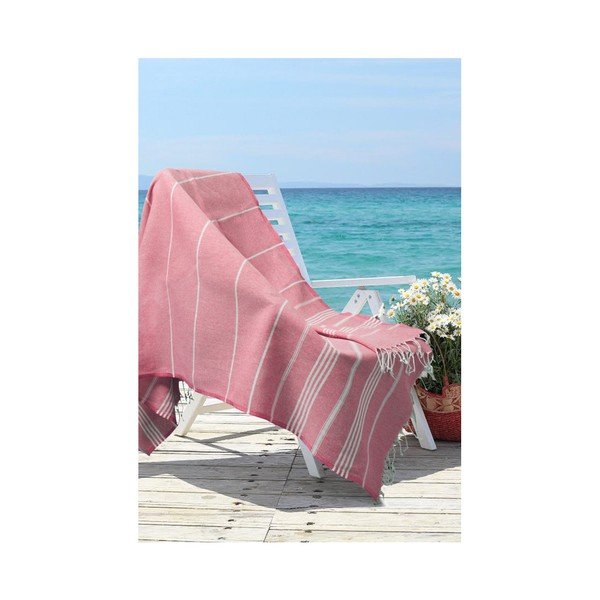 Crveni ručnik s udjelom pamuka Kate Louise Cotton Collection Classic Red, 100 x 180 cm-image-2