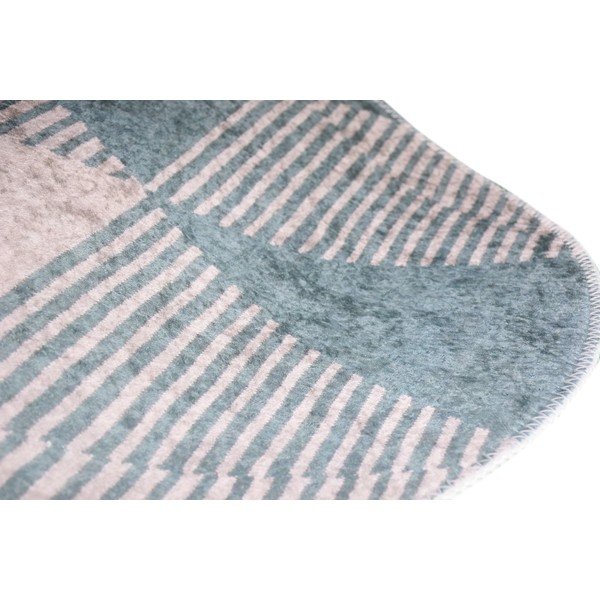 Plavi perivi tepih 60x100 cm Oval – Vitaus-image-2