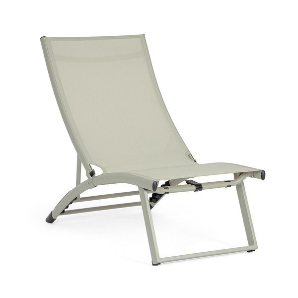 Smeđe-siva metalna vrtna ležaljka Taylor – Bizzotto