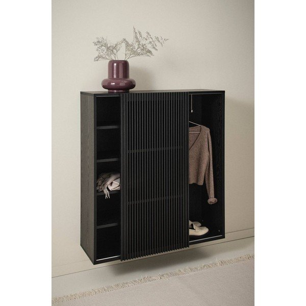 Crni set za hodnik u dekoru jasena 110x120x40 cm Sion – Jotex-image-1