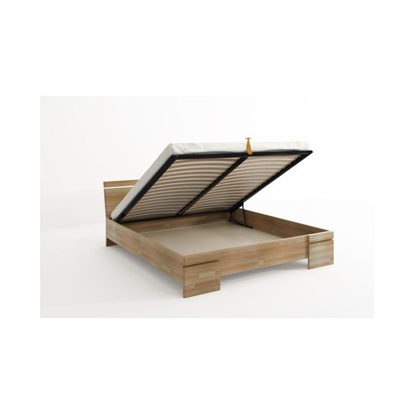 Bračni krevet od bukovog drveta sa prostorom za odlaganje stvari SKANDICA Sparta Maxi, 140 x 200 cm-image-4